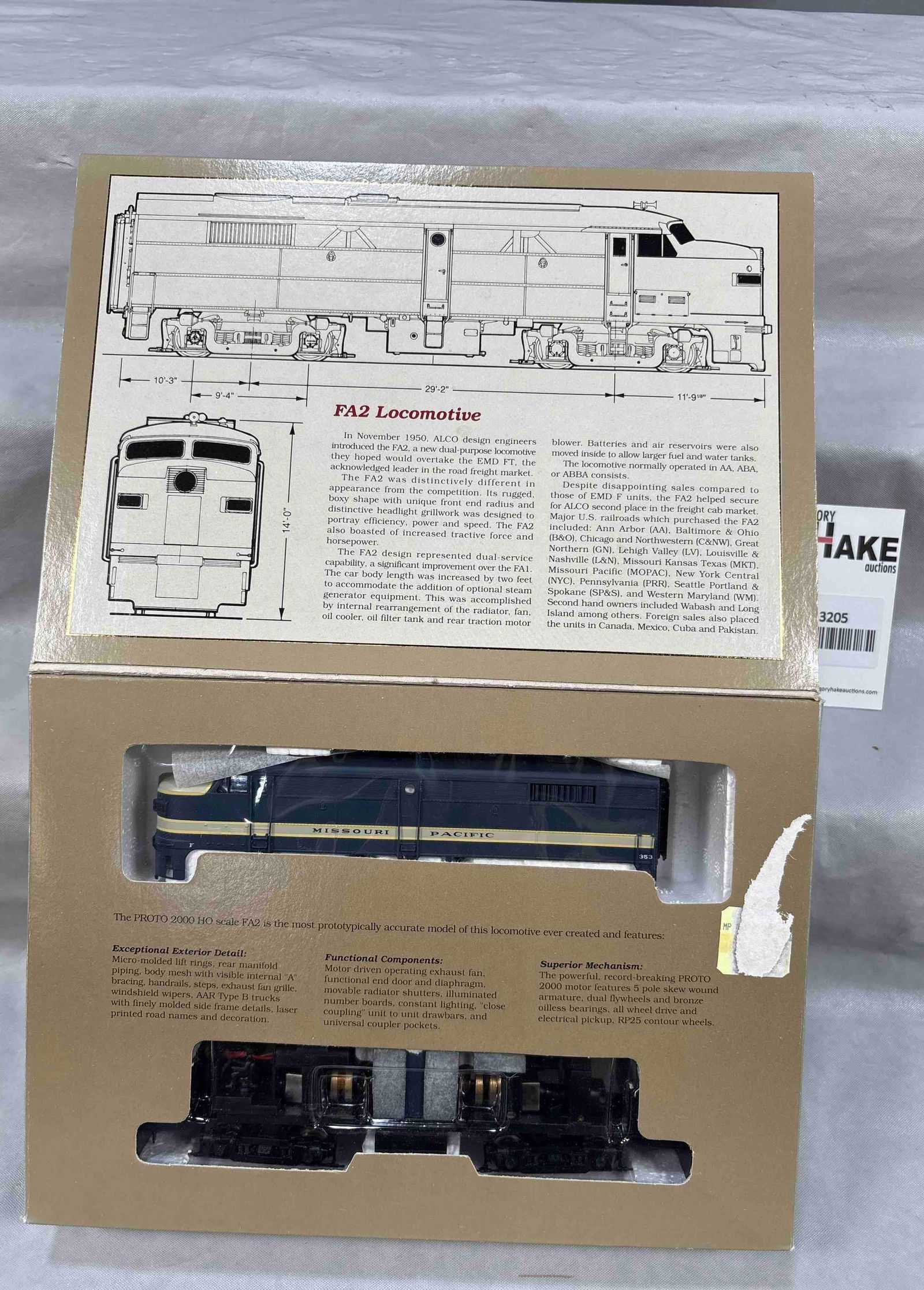 Proto 2000 Series FA2 Locomotive Missouri Pacific #353 (1 of 2)