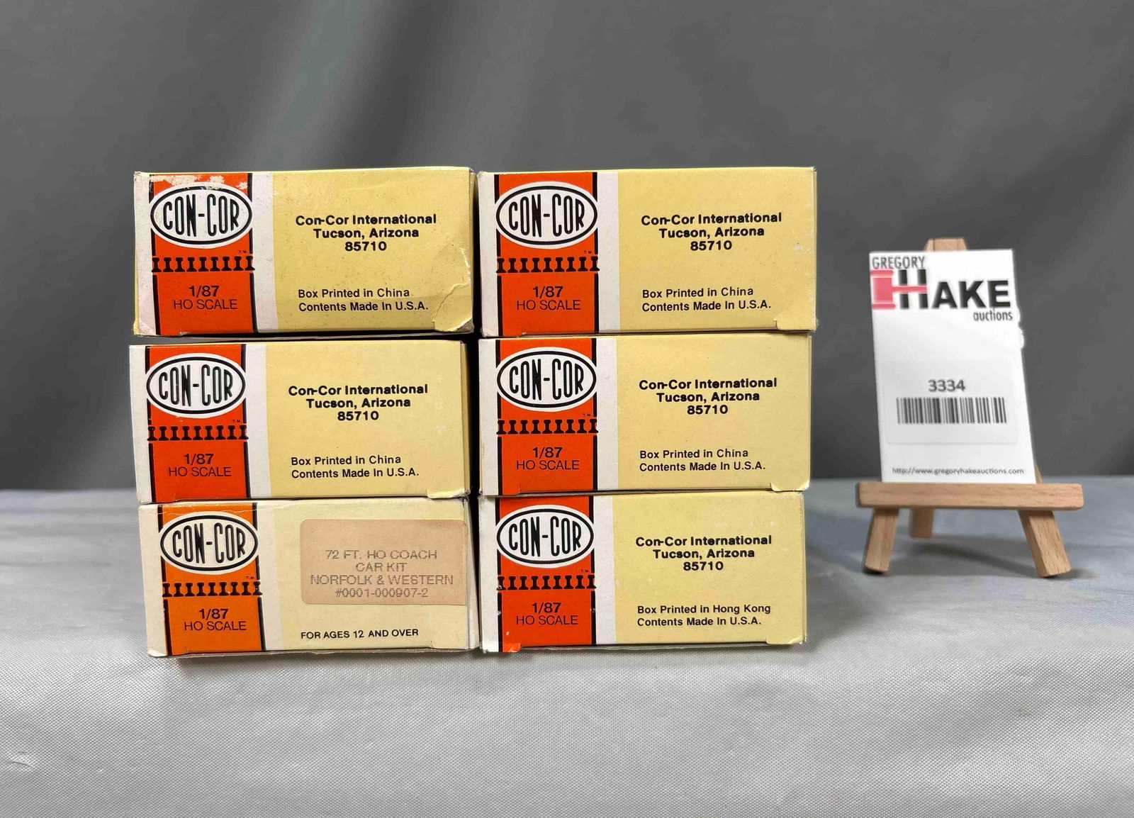 Group of 6 Con-Cor Passenger Trains (1 of 2)