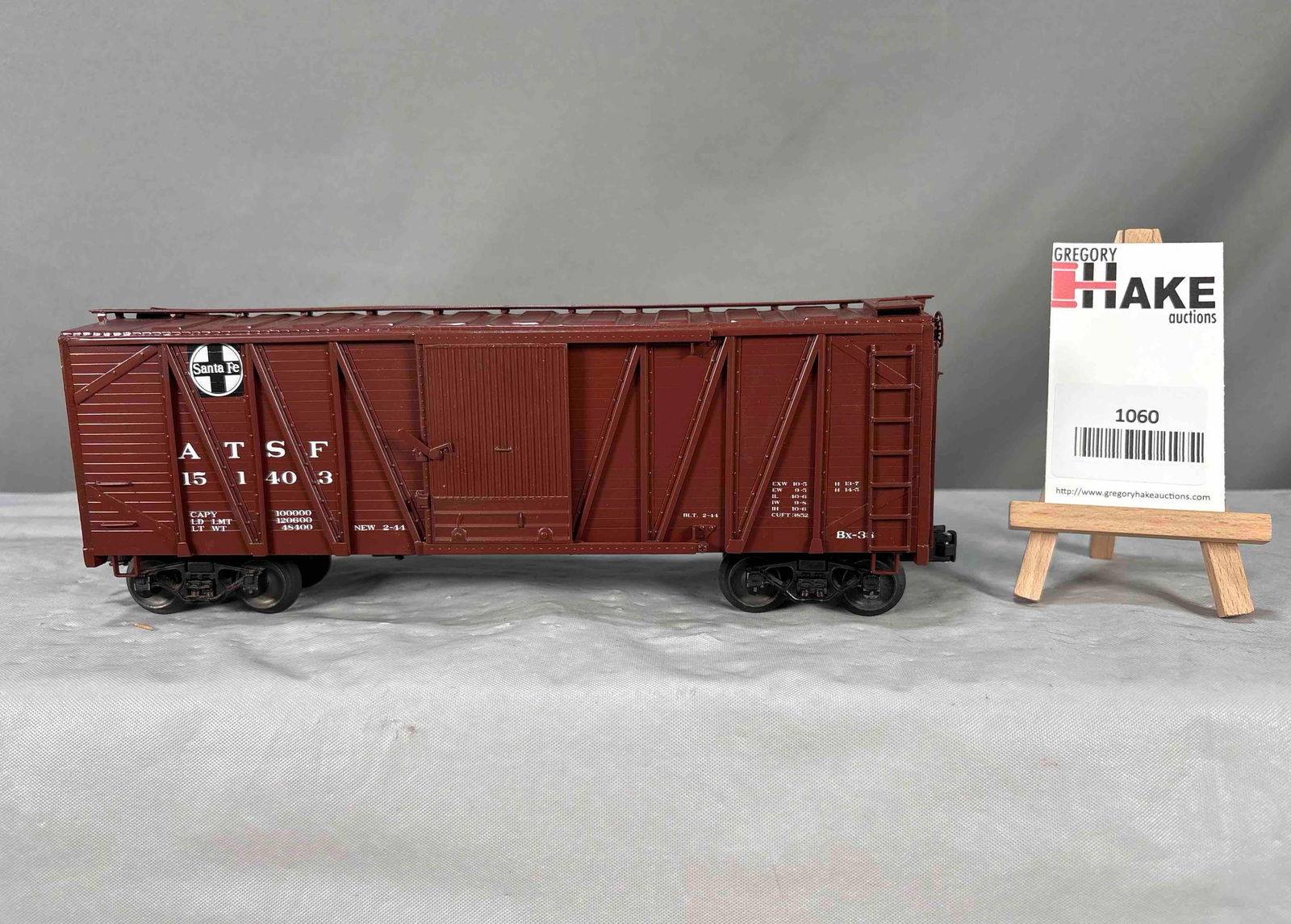 3rd Rail ATSF War Emergency Brass Boxcar (1 of 8)