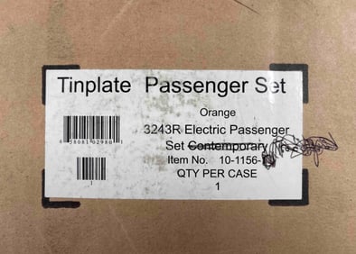 MTH Standard Gauge 10-1156 Orange 3243R Passenger Set