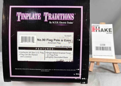 MTH Tinplate Traditions Lionel #90 Flagpole and base