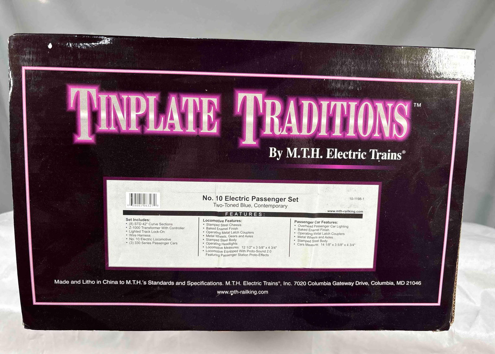 MTH Tinplate traditions #10 passenger 3 car set (1 of 3)