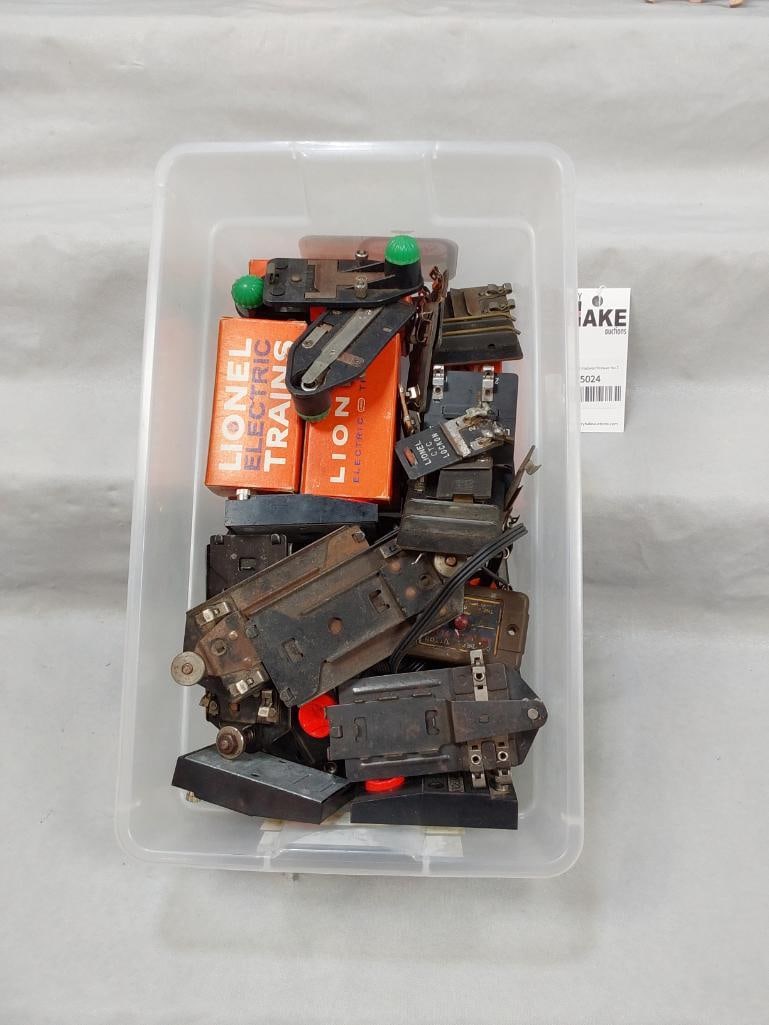 Large Box Lot of Trackside Pieces - Lock Ons - Controllers, ETC. (1 of 1)