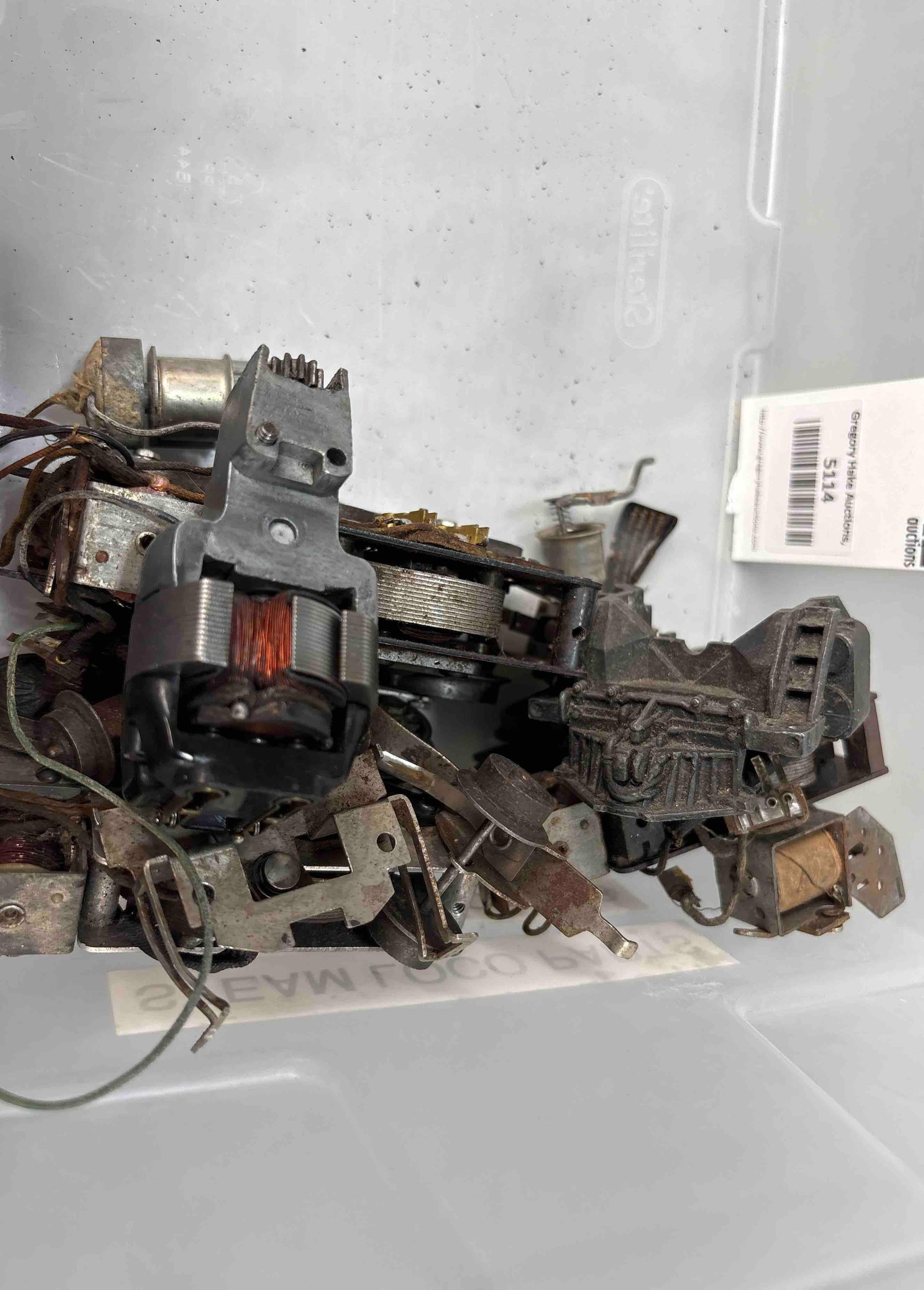Box Lot of Postwar Steam Locomotives Taken Apart: Box Lot of Postwar Steam Locomotives Taken Apart. Some pieces are missing, C6/C7. AS PICTURED. Size 17x12x7