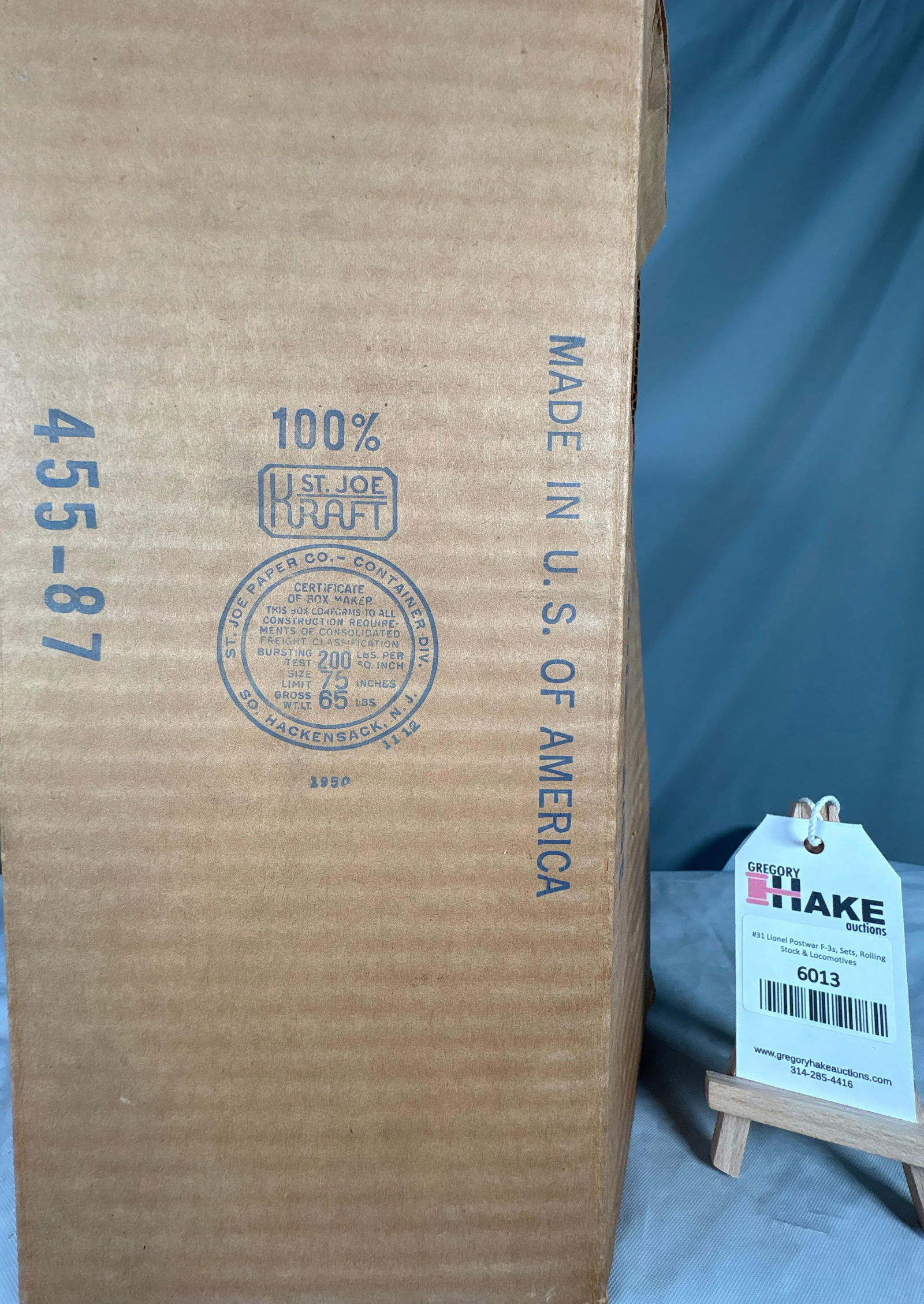 Lionel Postwar 455 Operating Oil Derrick w/OB (1 of 9)