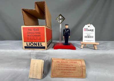Lionel Postwar 1045 Operating Watchman w/OB