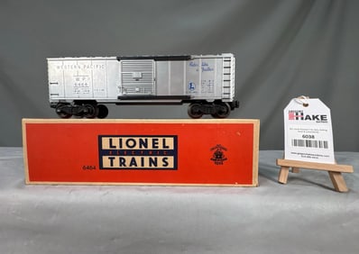 Lionel Postwar 6464 Western Pacific Boxcar w/Stunning Silver Paint & OB