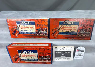 Group of three Lionel Postwar 927 Maintenance Kits w/OBs