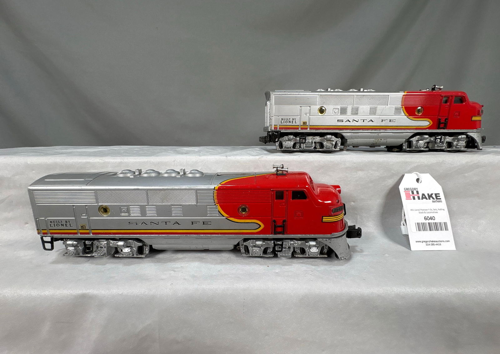 Lionel Postwar 2343 AA F3 Santa Fe Diesel Locomotives (1 of 6)
