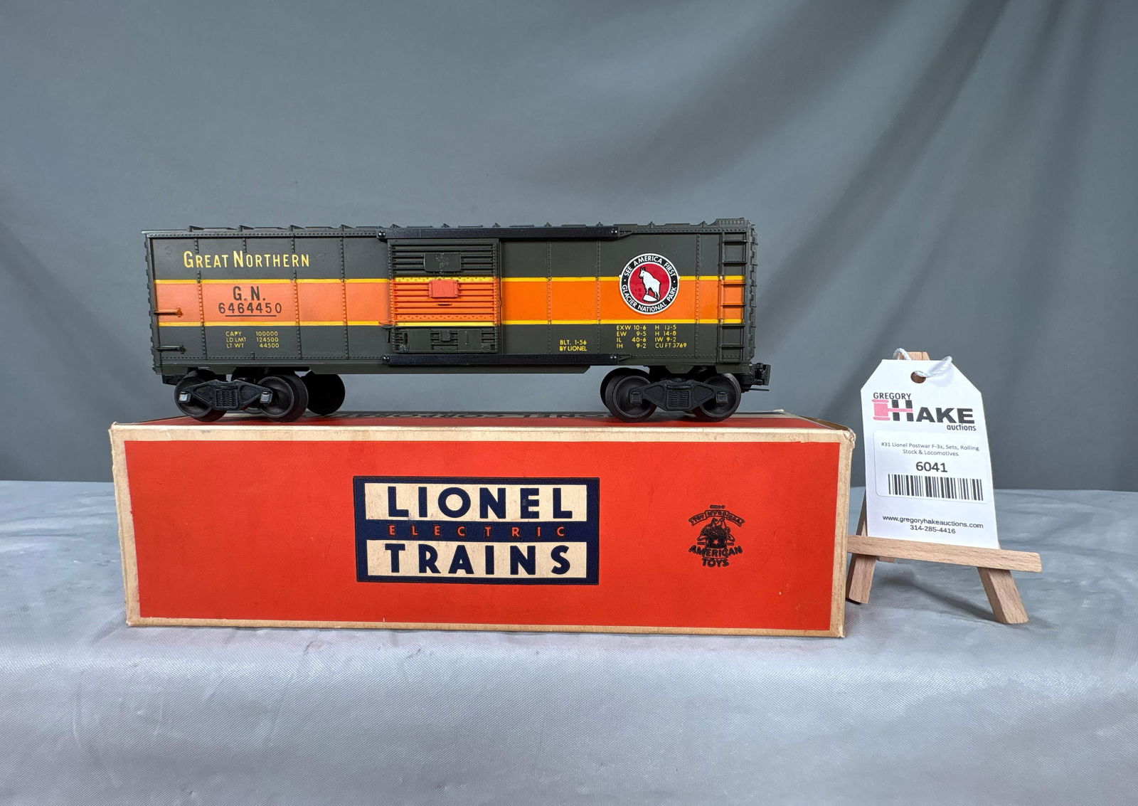 Lionel Postwar 6464-450 Great Northern Type 2-B Boxcar w/OB (1 of 6)