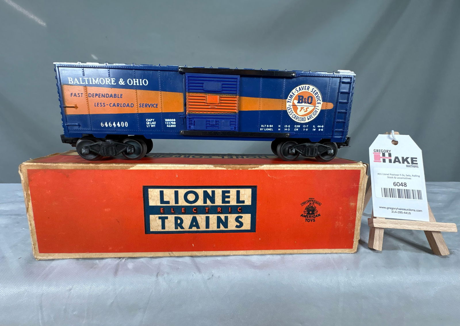 Lionel Postwar 6464-400 B & O Boxcar w/OB (1 of 6)