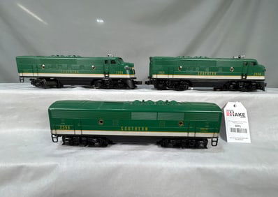 Lionel Postwar 2356 Southern A-B-A F3 Diesel Locomotives