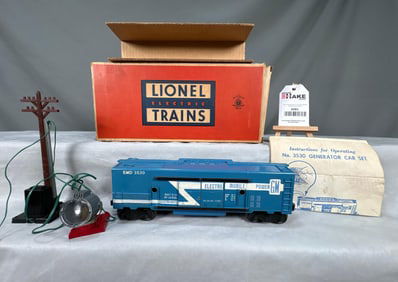Lionel Postwar 3530 GM Operating Generator Car w/ OB