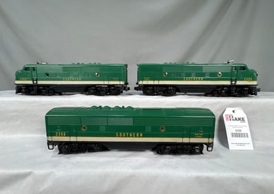 Lionel Postwar 2356 Southern A-B-A F3 Diesel Locomotives