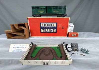 Lionel Postwar 3356 Operating Horse Car & Corral w/OB