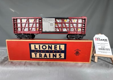 Lionel Postwar 6434 Poultry Dispatch Car w/ OB