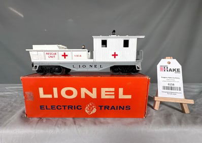 Lionel Postwar 6814 Army First Aid Medical Car Caboose w/OB