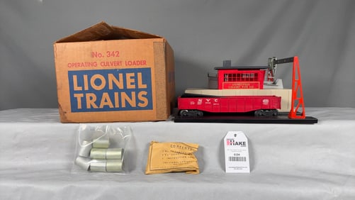 Lionel Postwar 342 Operating Culvert Loader w/OB