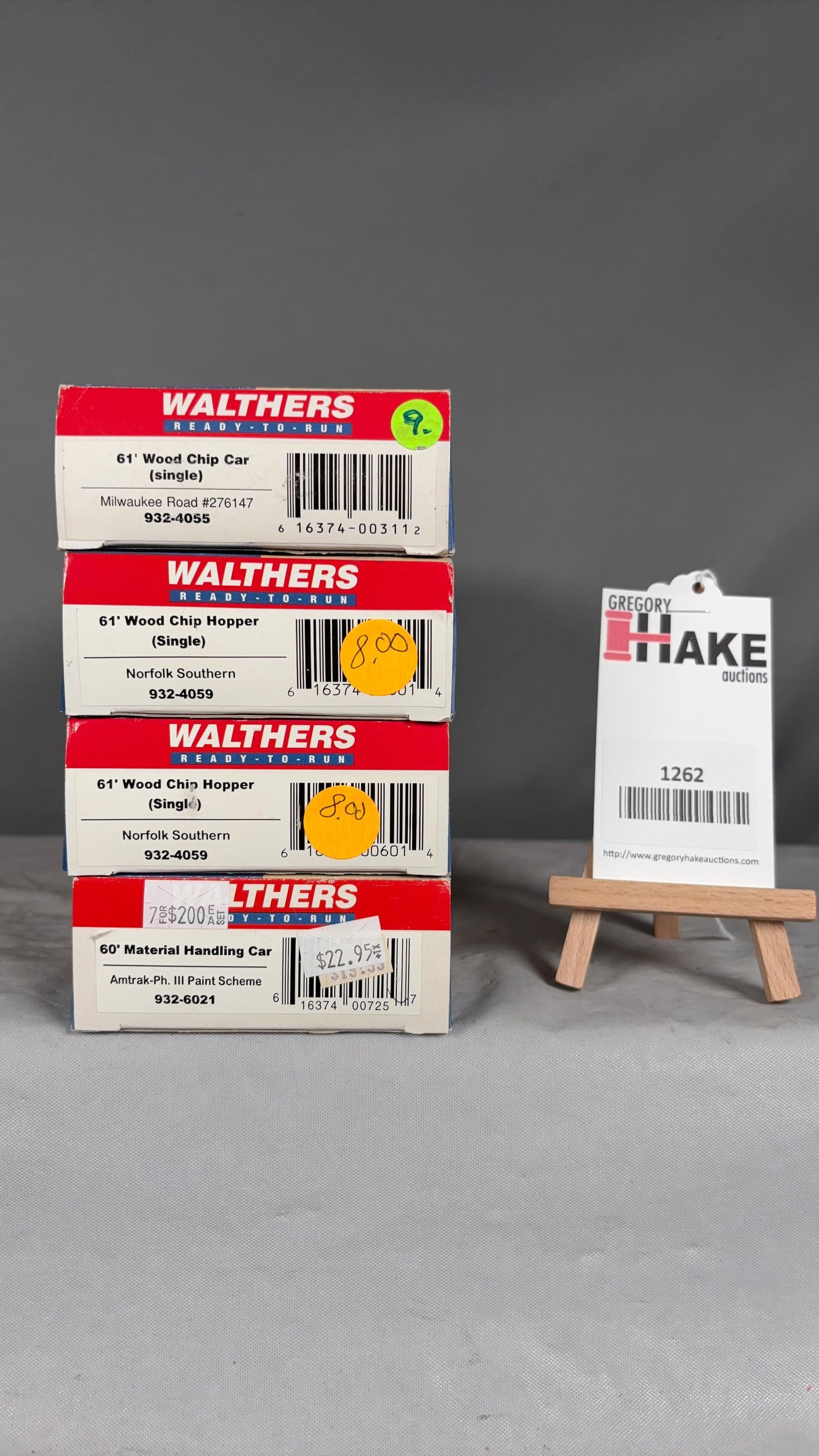 Walthers HO Lot of 4 Freight Cars w/OB (1 of 2)