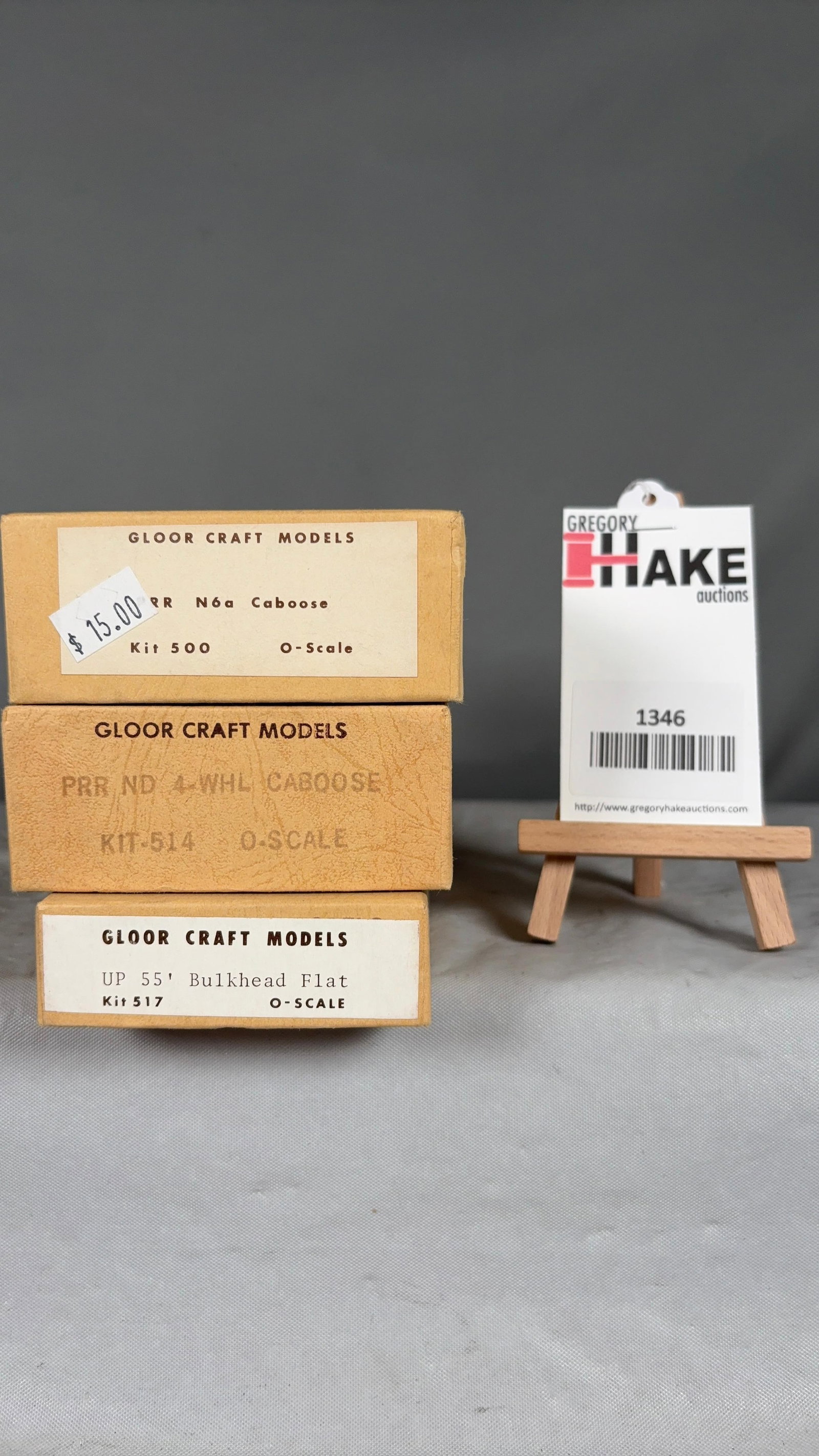 Gloorcraft Models Lot of 3 O Scale Freight Cars w/OB (1 of 2)