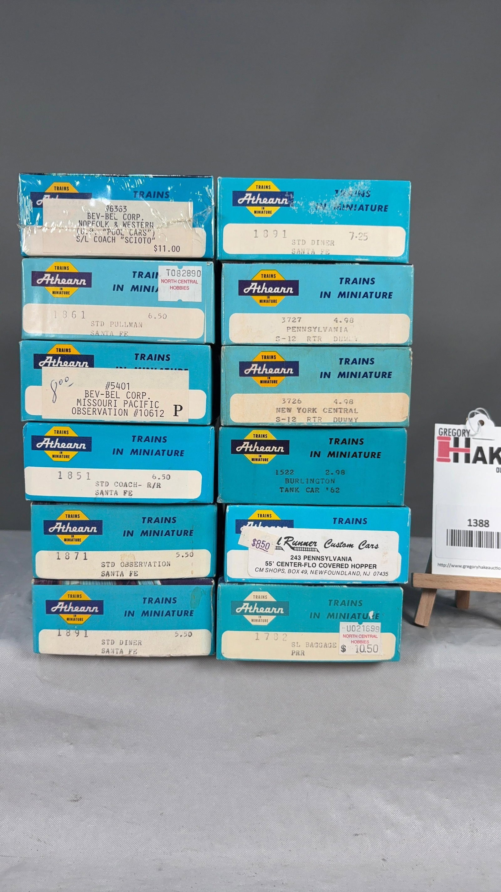 Lot of 12 Athearn HO Miscellaneous Passenger Cars w/OB (1 of 2)