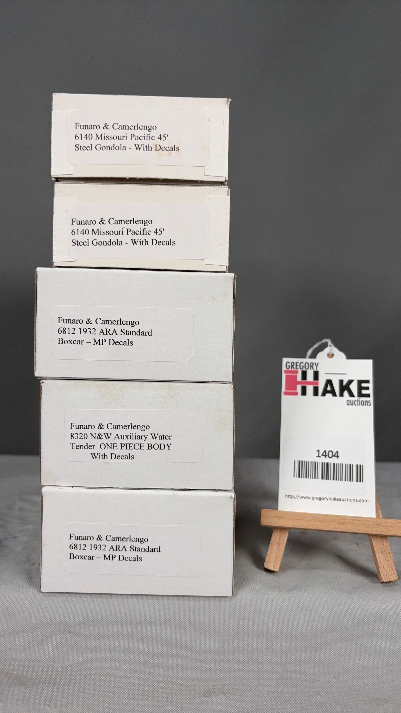 Lot of 6 Funaro & Camerlengo HO Freight Cars w/OB (1 of 2)