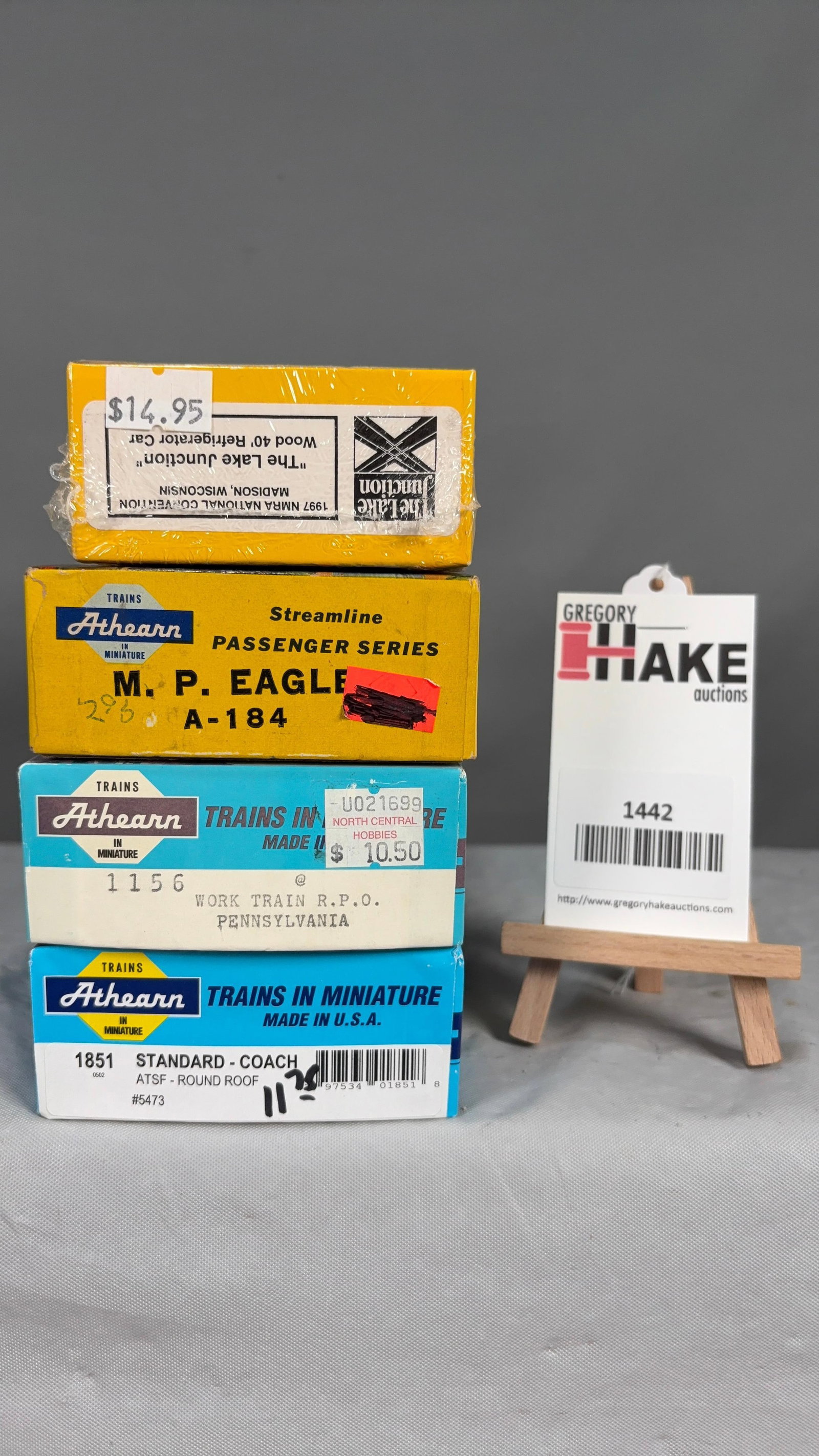 Lot of 4 HO Kits (3 Passenger, 1 Freight) w/OB (1 of 2)