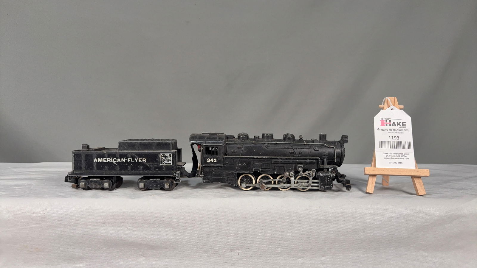 American Flyer Postwar 342 0-8-0 Steam Loco Switcher and Tender (1 of 7)