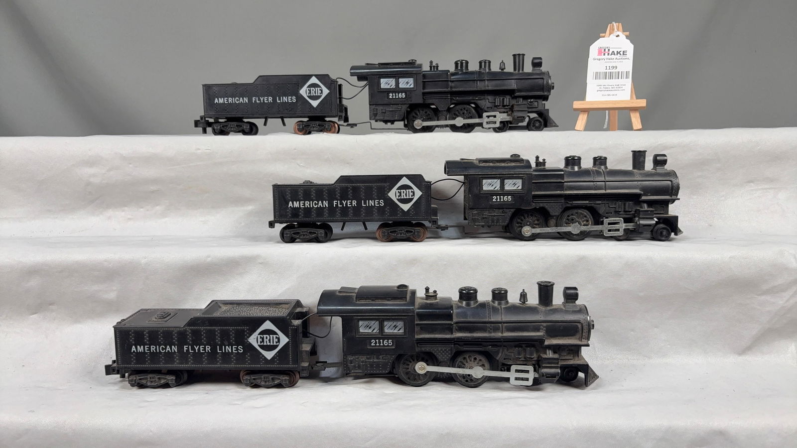3 American Flyer Postwar 21165 Steam Loco's and Tenders (1 of 6)