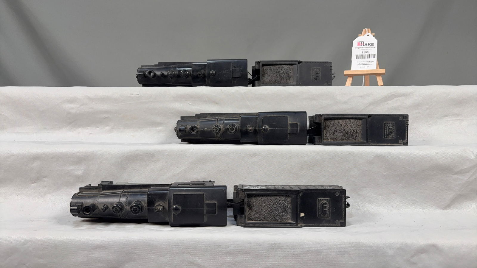 3 American Flyer Postwar 21165 Steam Loco's and Tenders - 3