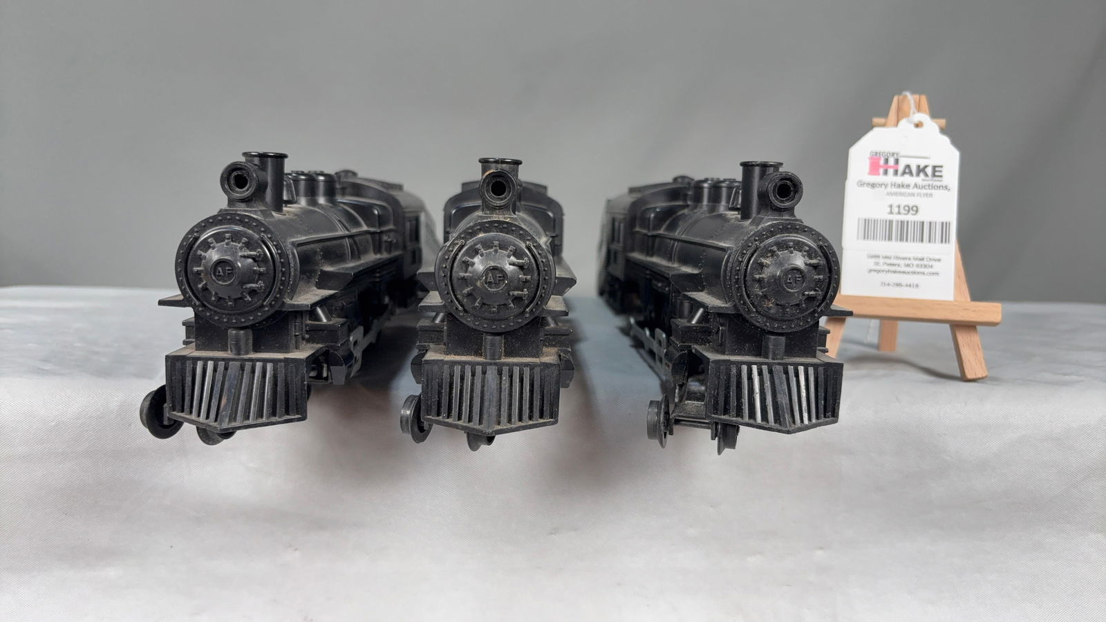 3 American Flyer Postwar 21165 Steam Loco's and Tenders - 5