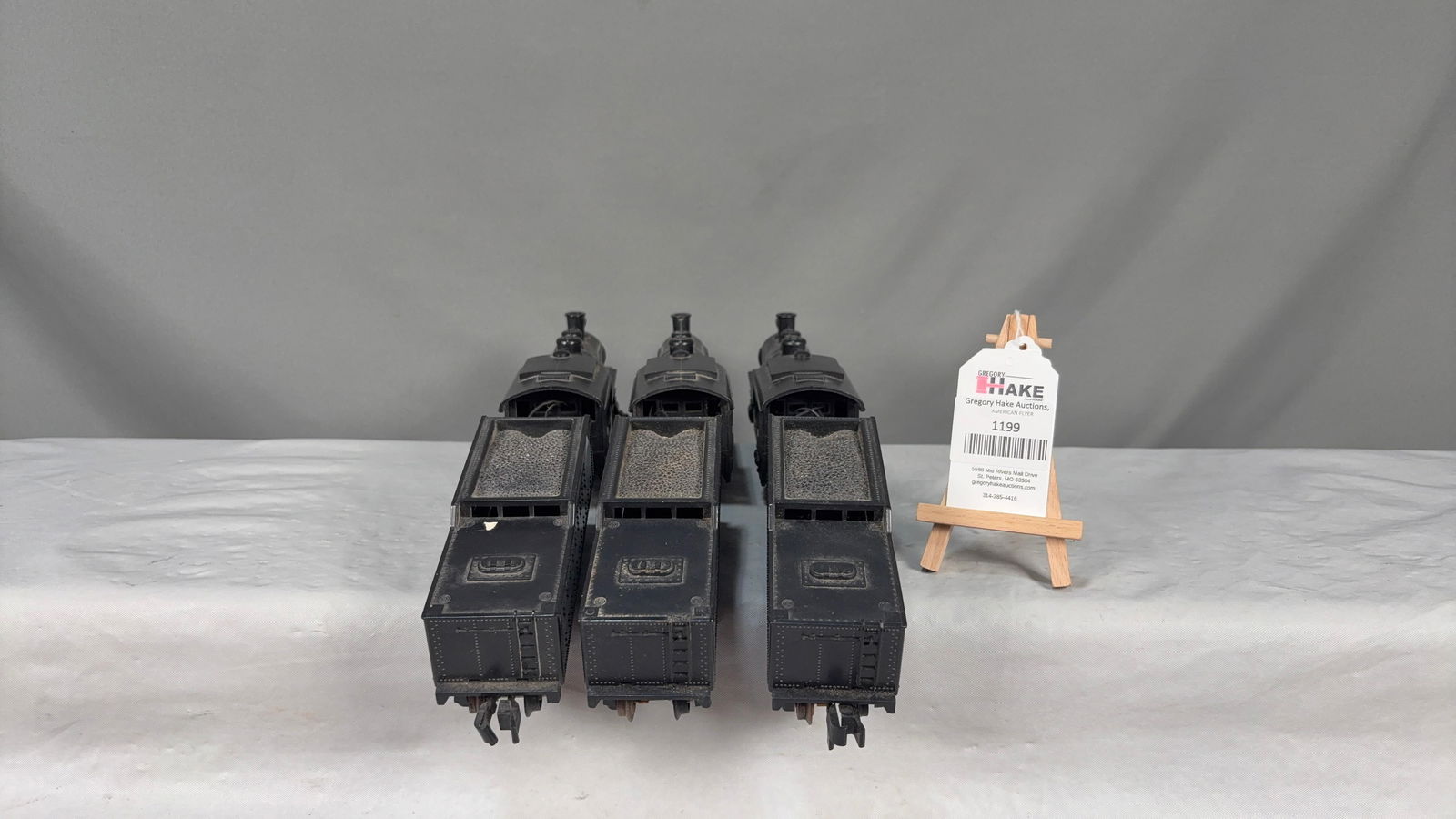 3 American Flyer Postwar 21165 Steam Loco's and Tenders - 6