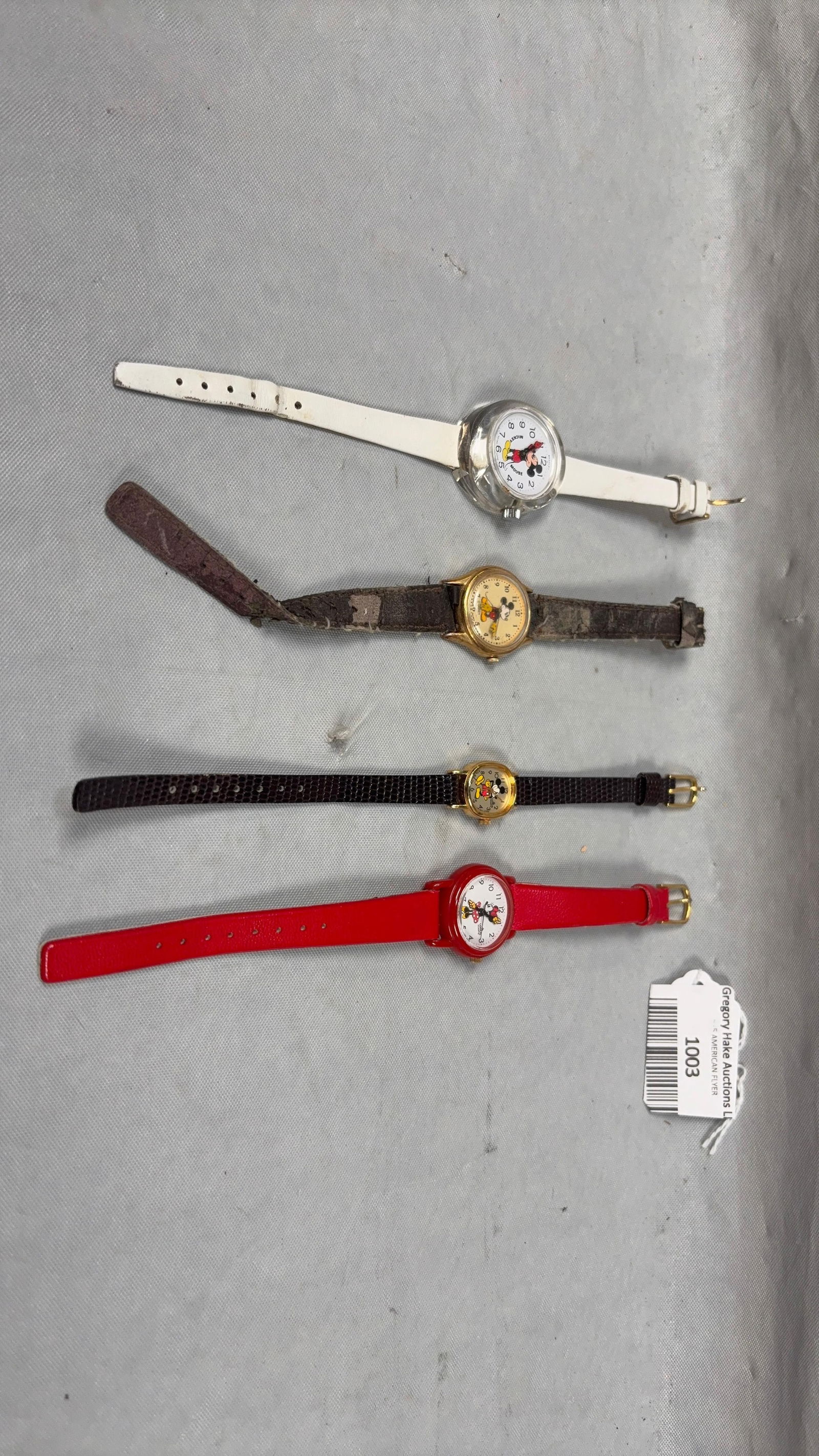 Lot of 4 Mickey Mouse Watches (1 of 3)