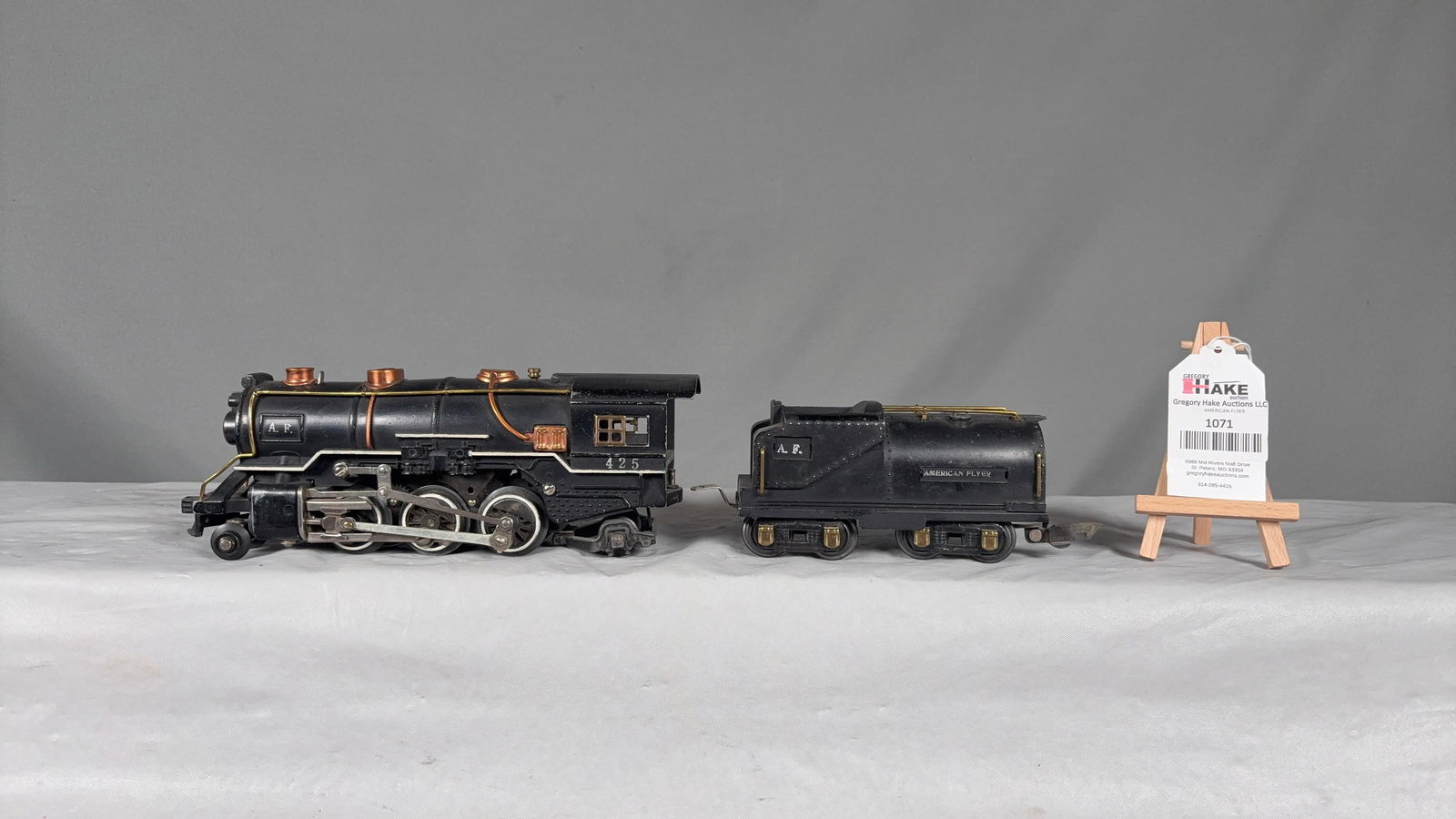 American Flyer Prewar 425 Steam Loco & Tender - 2