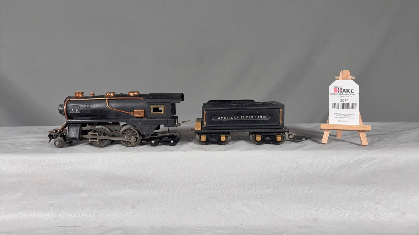 American Flyer O Gauge Steam Loco w/ Front Coupler & Tender - 2