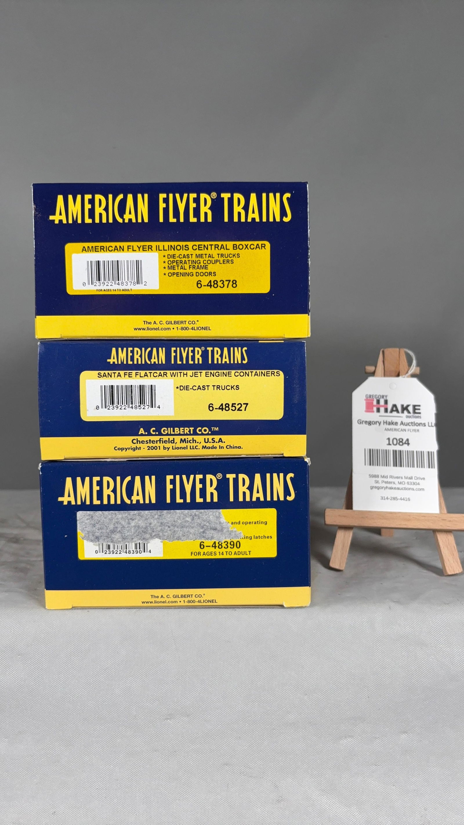 American Flyer 6-48527, 6-48378, 6-48390 w/ OB (1 of 2)