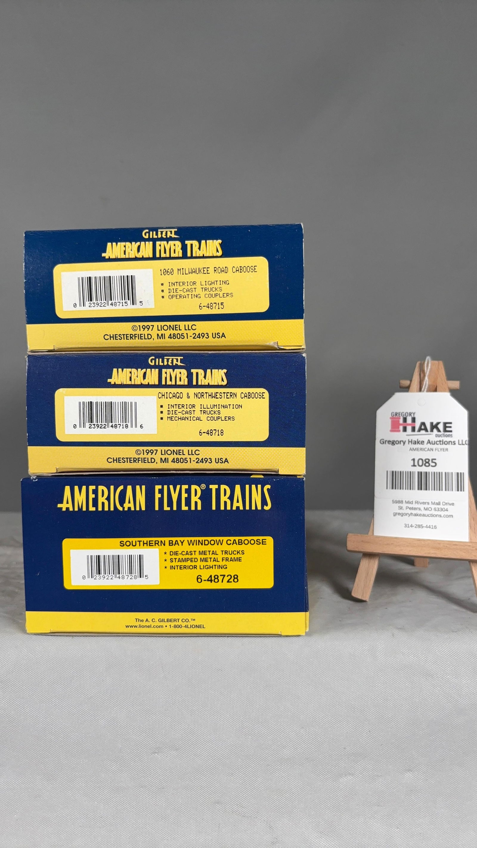 American Flyer 6-48718, 6-48715, 6-48728 w/ OB (1 of 2)