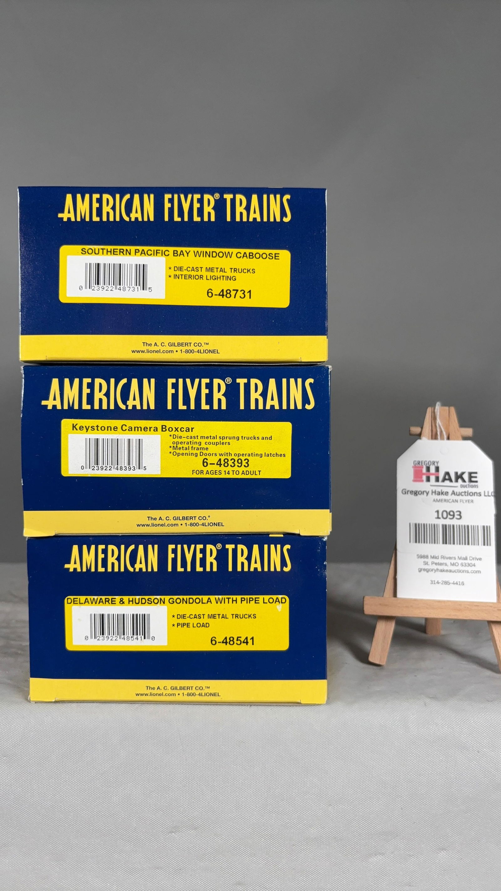 American Flyer 6-48541, 6-48393, 6-48731 w/ OB (1 of 2)