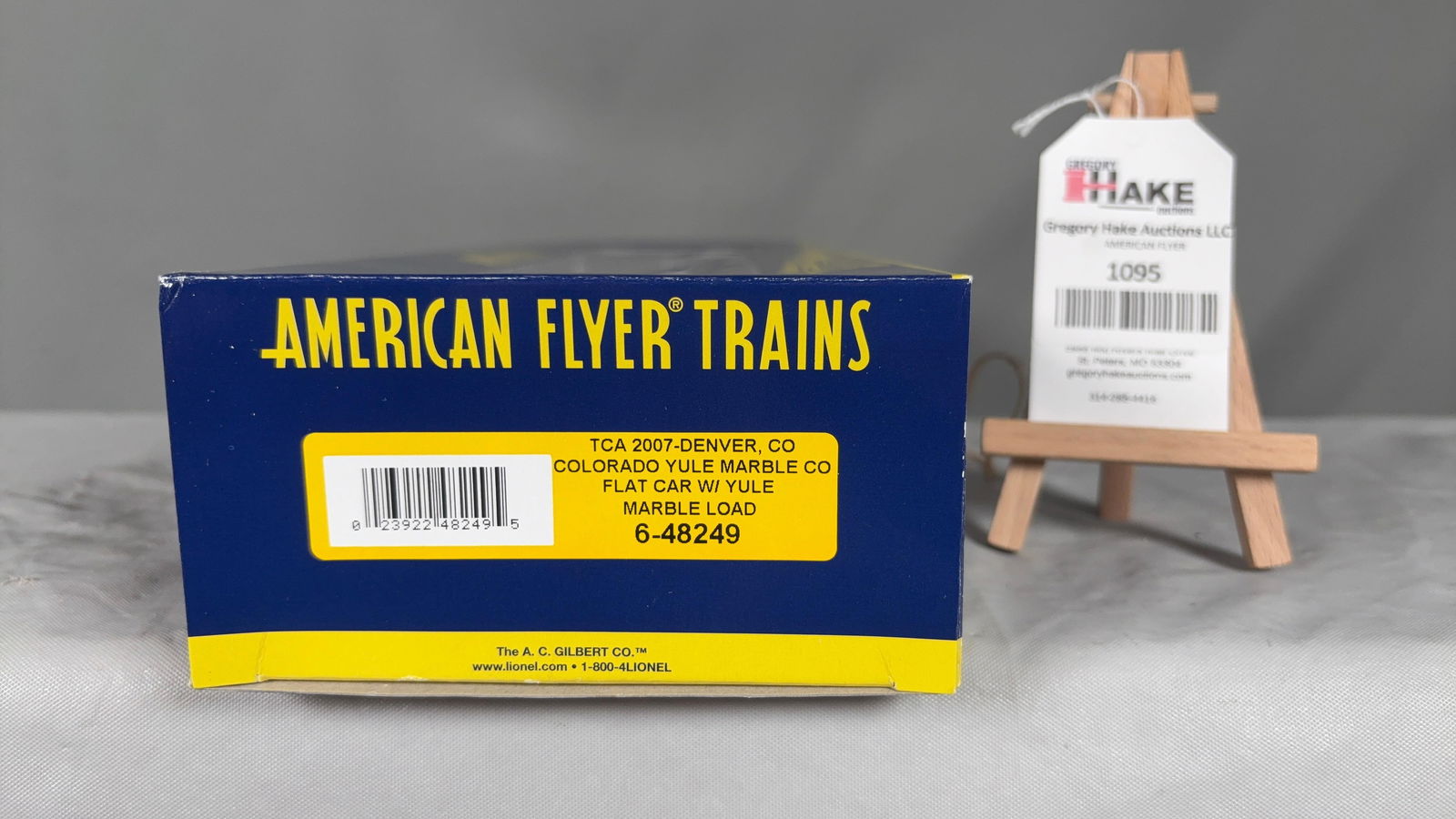 American Flyer 6-48249 TCA Denver CO Colorado Yule Marble Co. w/ OB: American Flyer 6-48249 TCA Denver CO.� Colorado Yule Marble Co. Flatcar with Yule Marble Load w/ OBs.C9 See photos for details Size 15x6x3