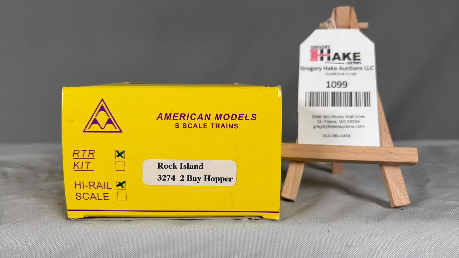 American Models 3274 Rock Island Hopper w/ OB: American Models 3274 Rock Island Hopper w/ OB,C9Size10x4x3