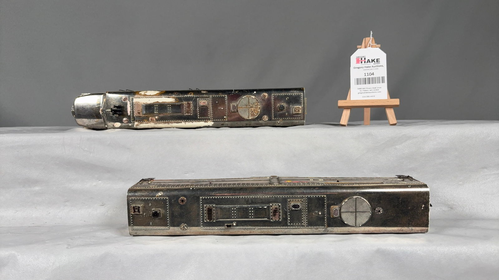 American Flyer Postwar Chrome 360 Santa Fe Loco PA & Dummy Diesel - 3