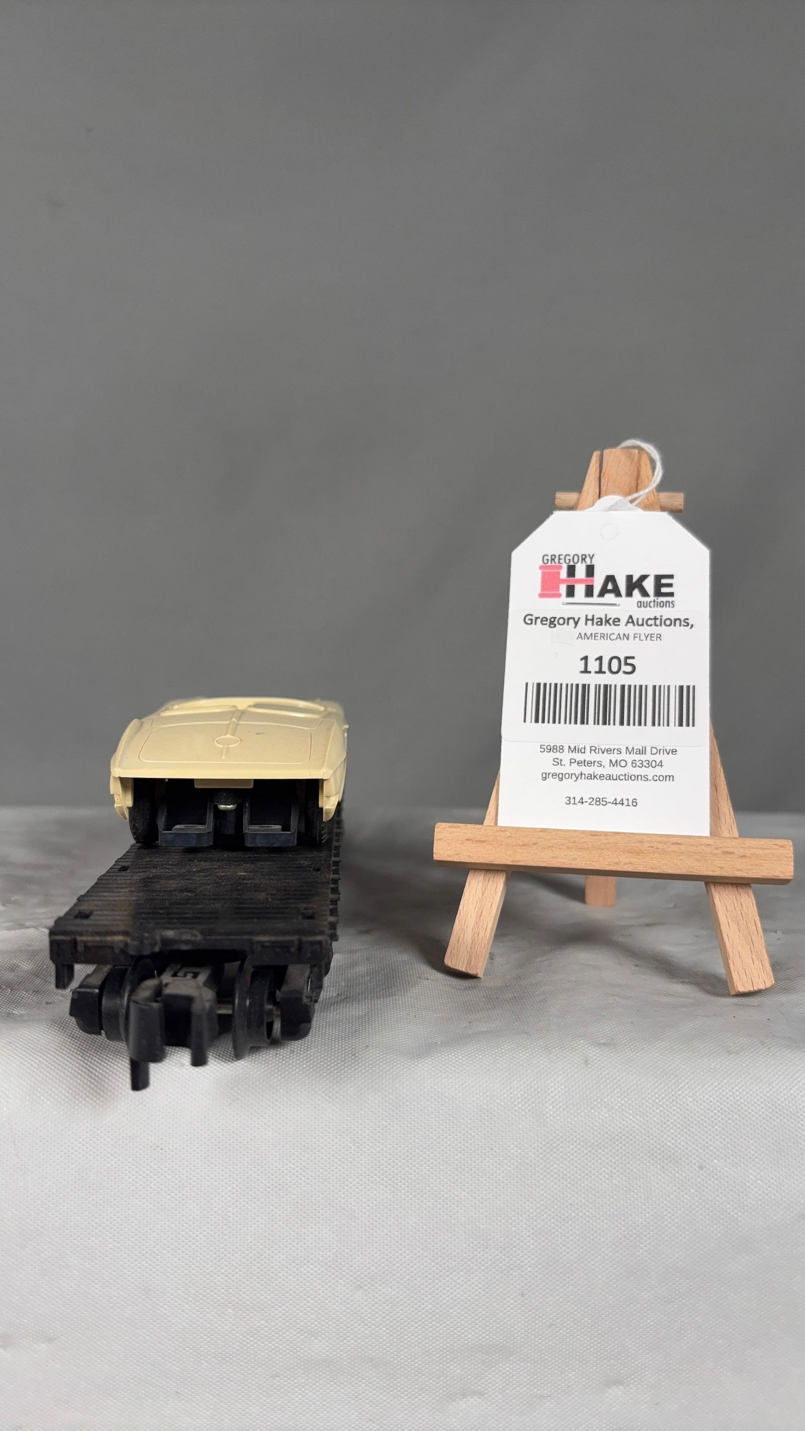 American Flyer Postwar24578 Flatcar w/White unassembled Corvette - 4