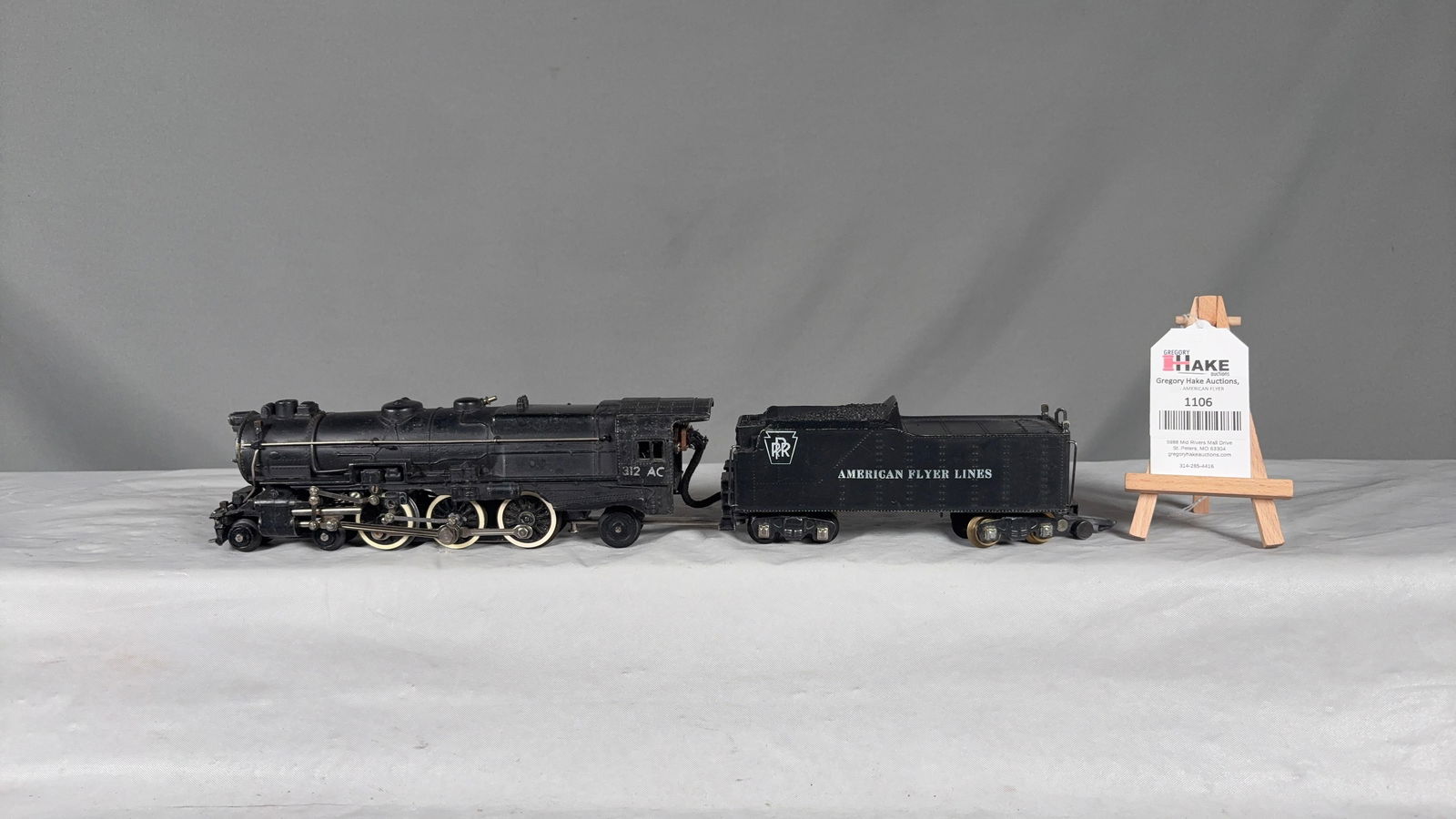 American Flyer Postwar 312 AC Pennsylvania Steam Loco & Tender - 2