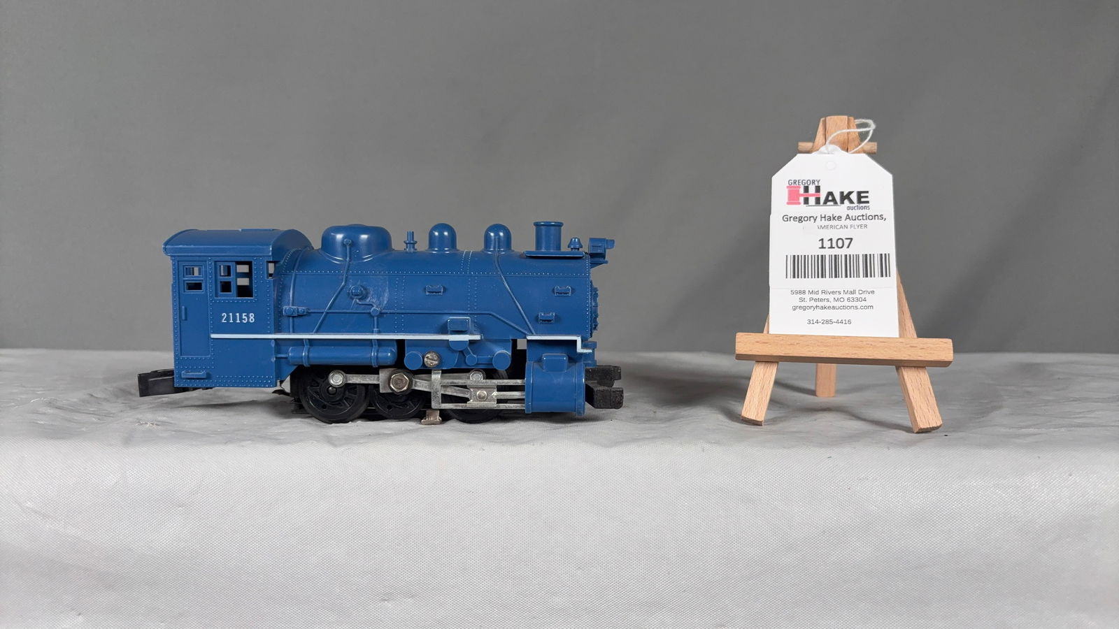 American Flyer Postwar 21158 Blue Stockside Switcher: American Flyer Postwar 21158 Blue Stockside Switcher. C8 See photos for details Size 7x3x3