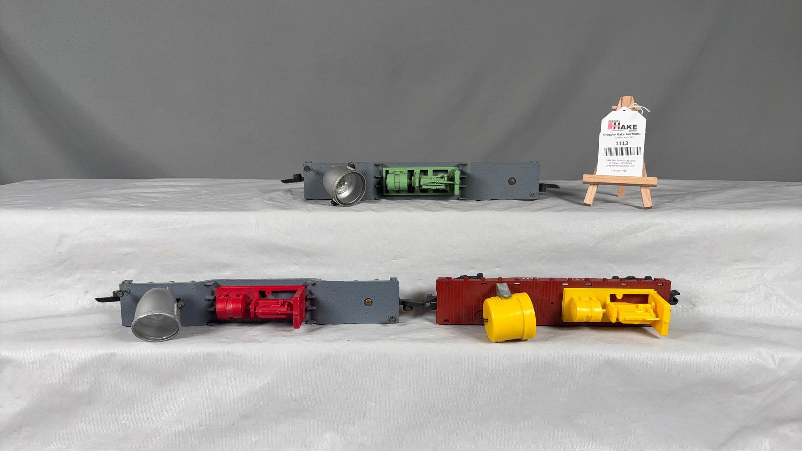 3 American Flyer Postwar Searchlight Cars - 3