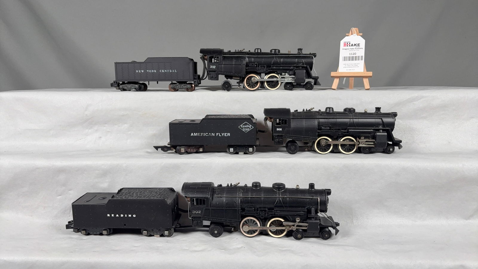 3 American Flyer Steam Locos & Tenders 302,302 & 305 (1 of 7)