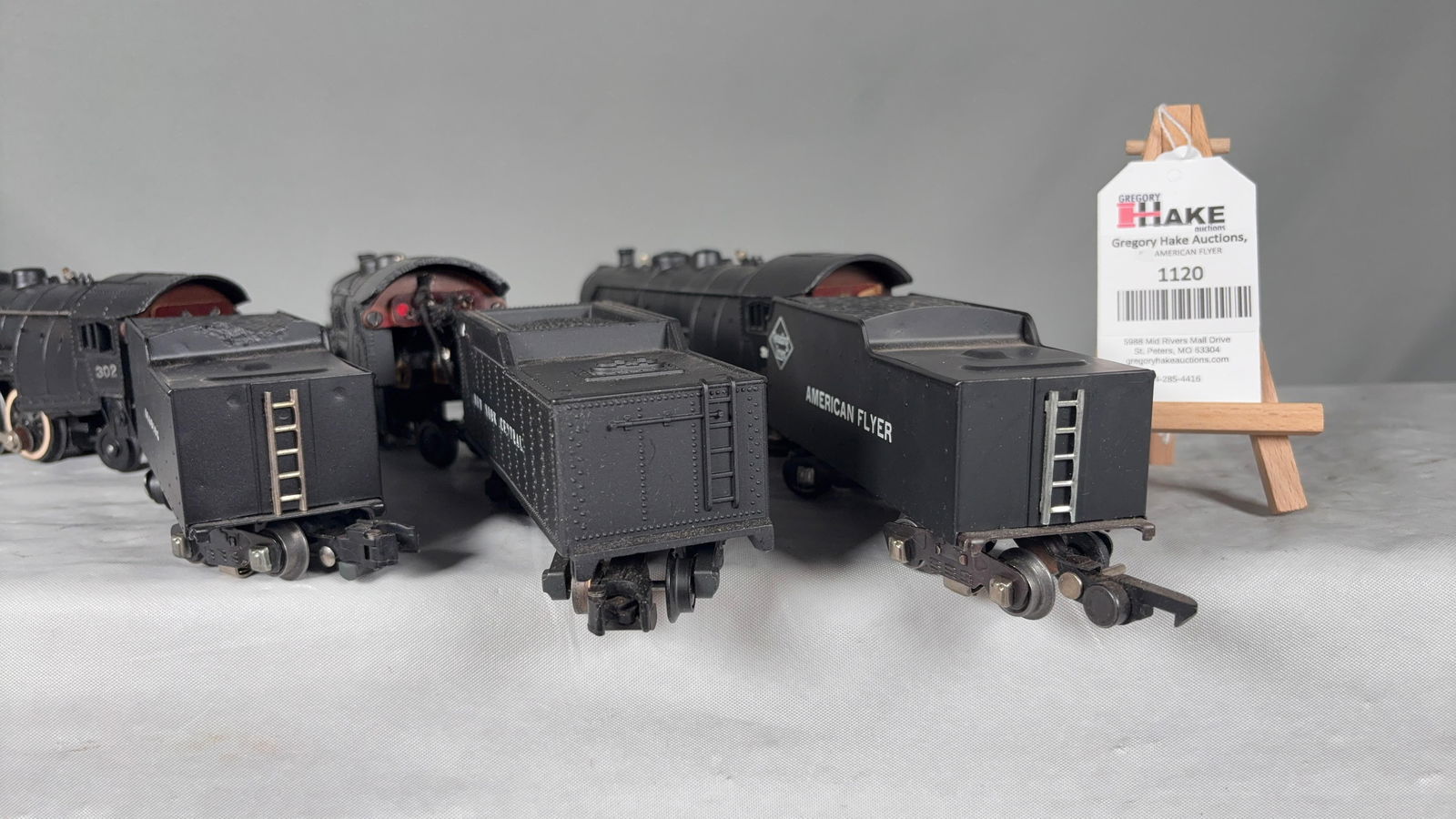 3 American Flyer Steam Locos & Tenders 302,302 & 305 - 7