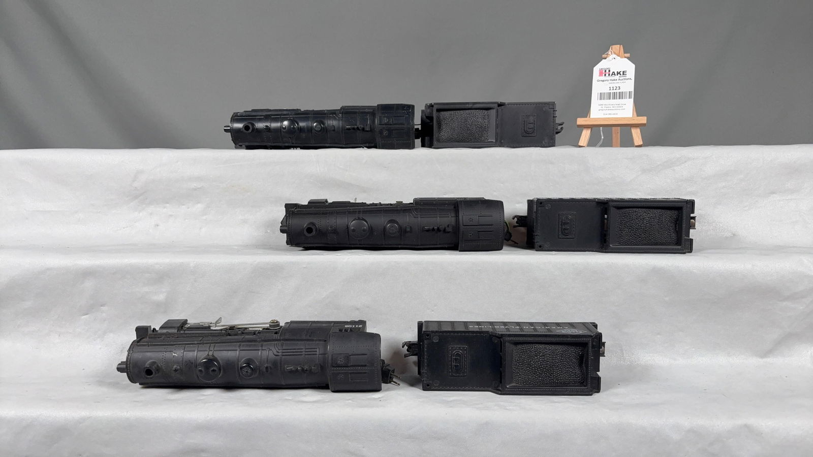 3 American Flyer Postwar Locomotives & Tenders 21105, 21106, 21107 - 3