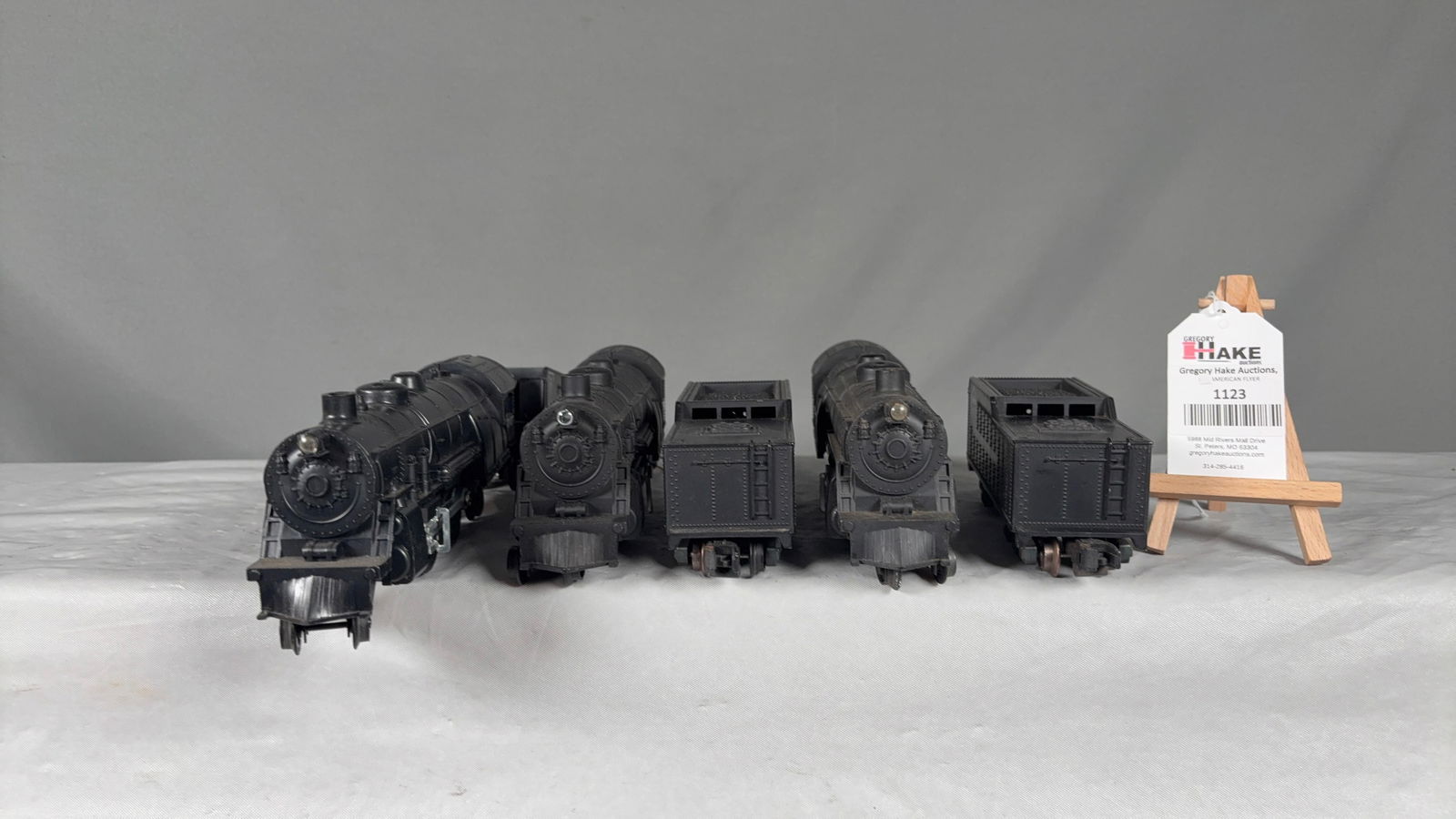 3 American Flyer Postwar Locomotives & Tenders 21105, 21106, 21107 - 4