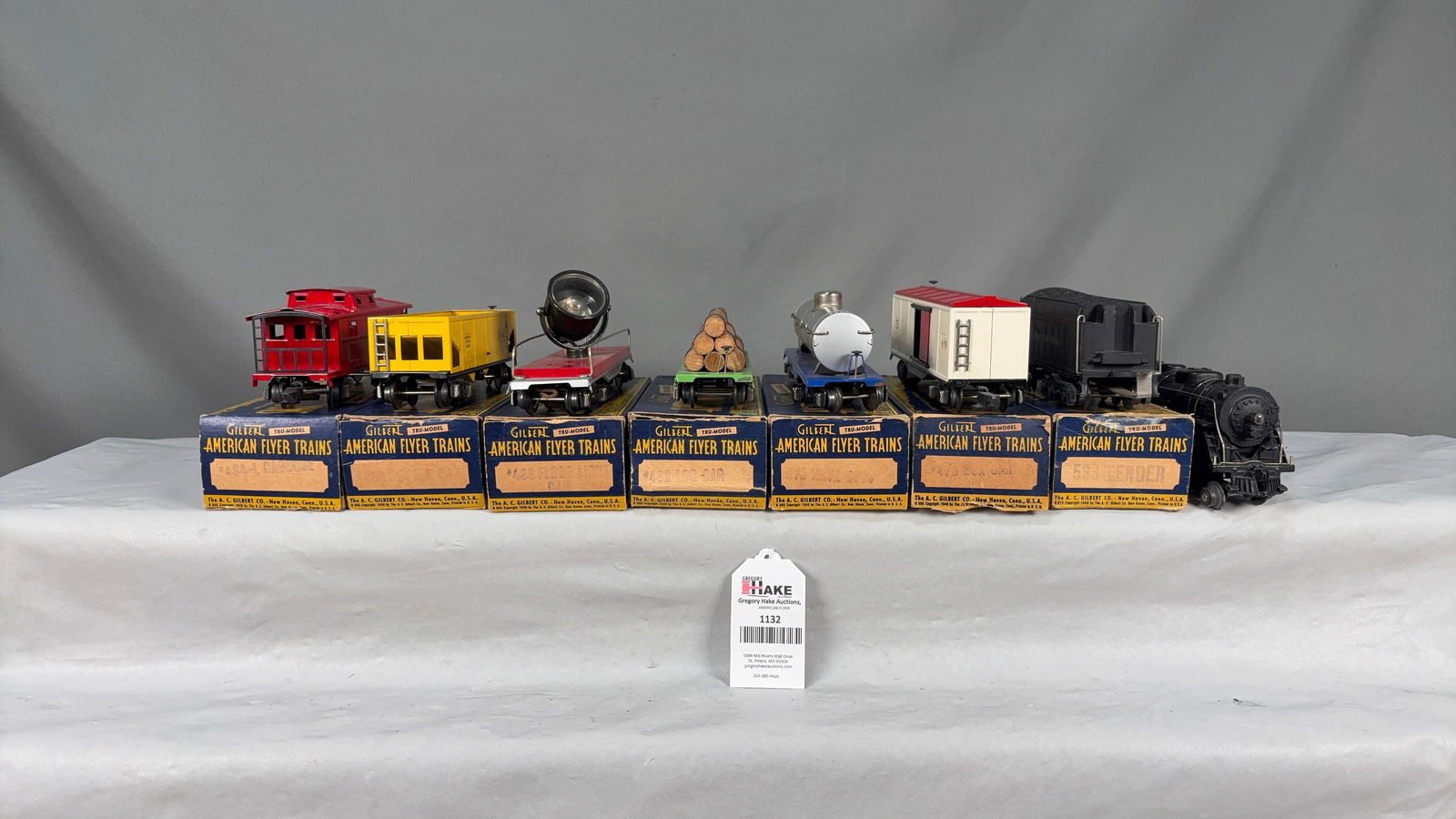 Beautiful American Flyer Prewar 4116 Boxed Freight Set - 2